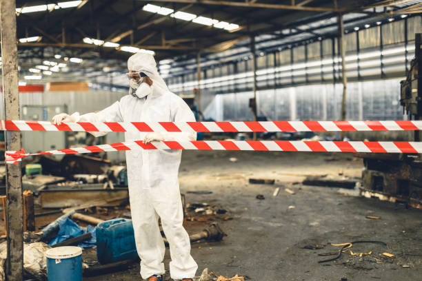 Professional Biohazard Cleanup technician working in Cataldo, ID